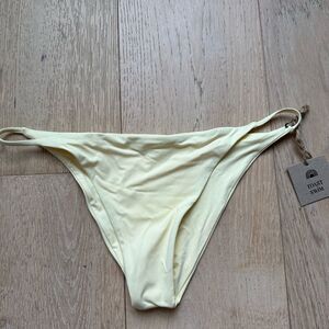 NWT Toast Swim String Bikini Bottom Size Large in Lemongrass Yellow